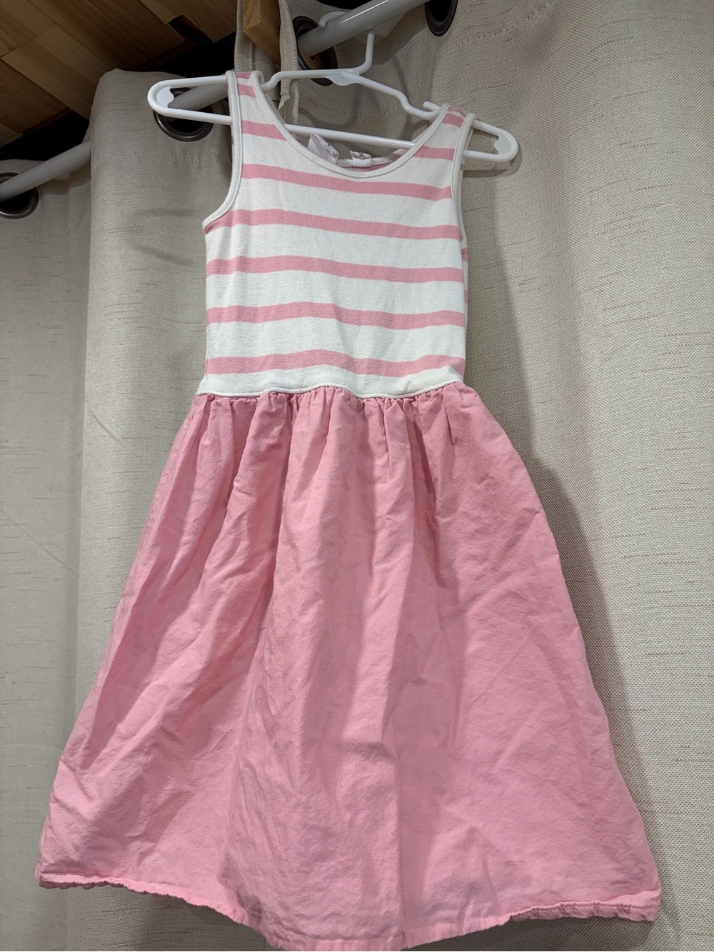 Gap Girls Pink Striped Tank Dress